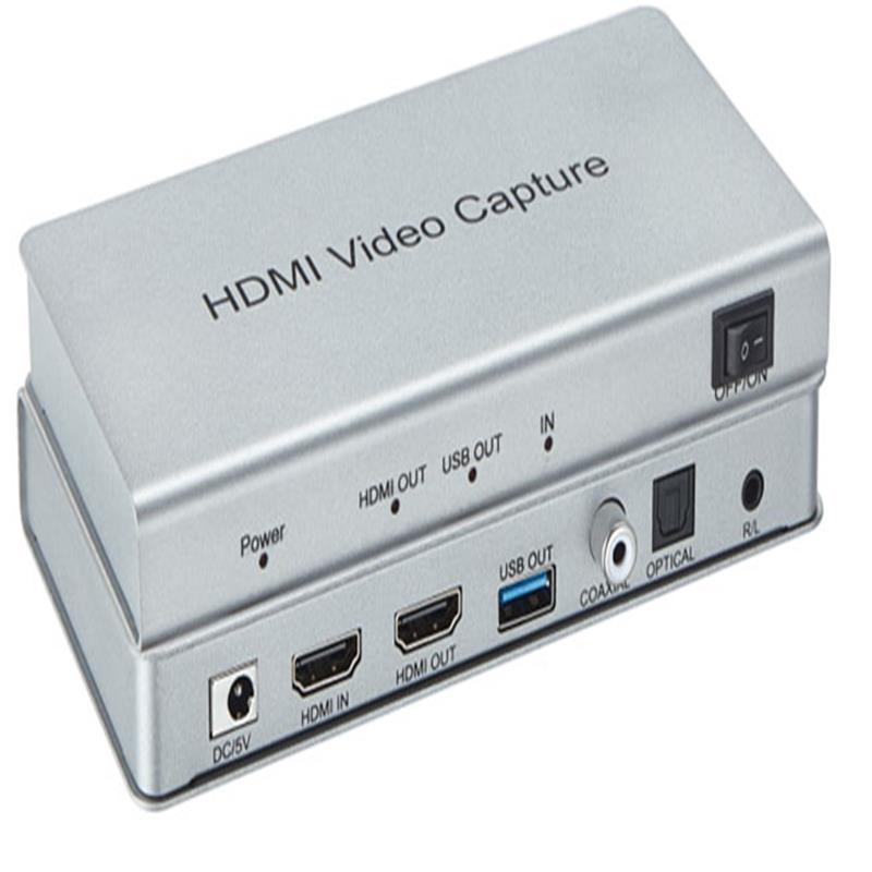 Captura video USB 3.0 HDMI cu buclă HDMI, audio coaxial, optic