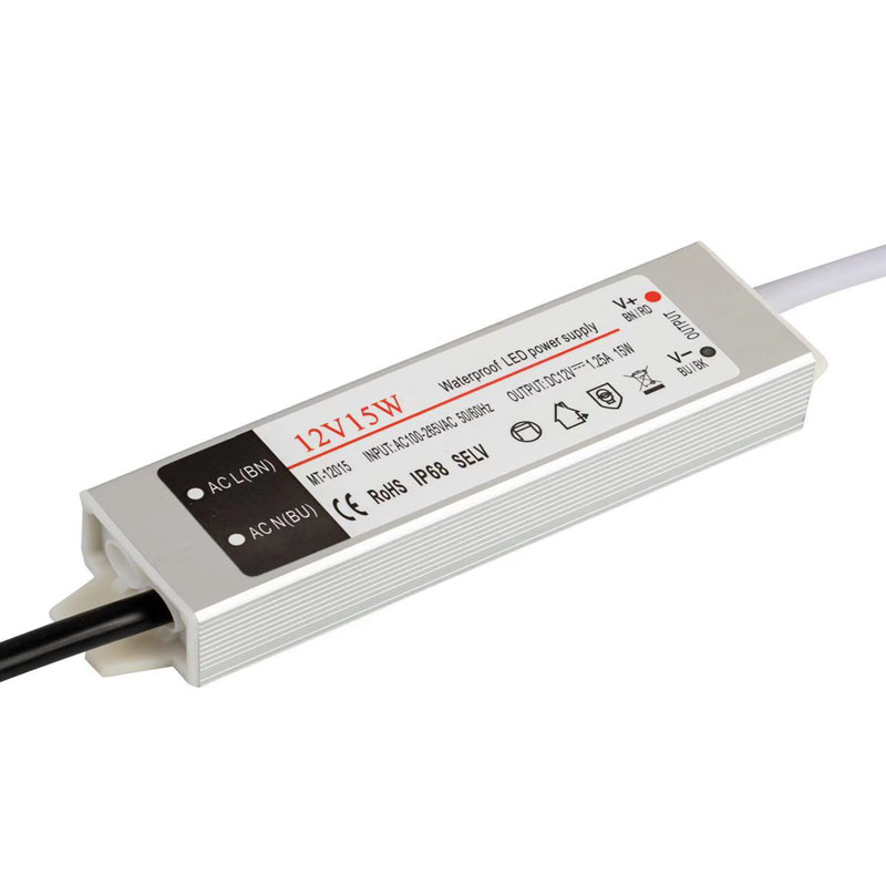 12v15w tensiune constant ă fără apă mini dc singură ieșire alimentare cu LED