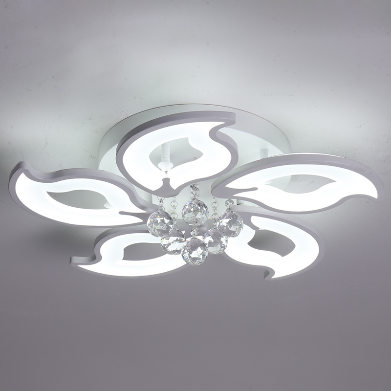 Plafonieră LED cu formă de floare de candelabru cu cristale cu 5/8/15 capete