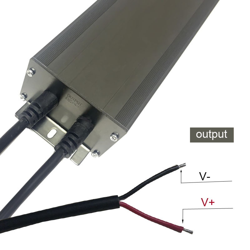 12v400w Zhongshan de înaltă calitate, tensiune constantă, rezistent la apă, negru, gri, aluminiu