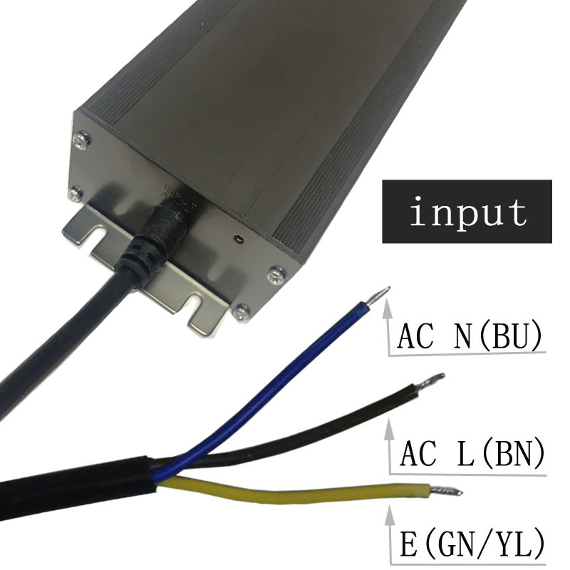 12v400w Zhongshan de înaltă calitate, tensiune constantă, rezistent la apă, negru, gri, aluminiu