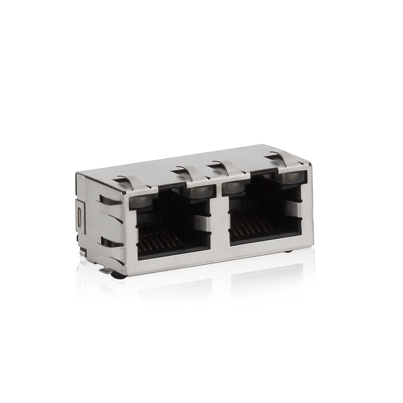 RJ45,1X2, LED, carcasă de protecție