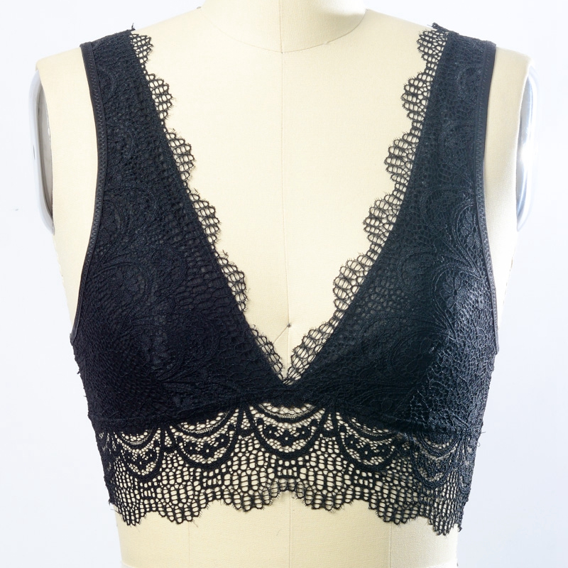 GA-5363 Grace Girl Plunge Alencon Lace Branultte en-gros