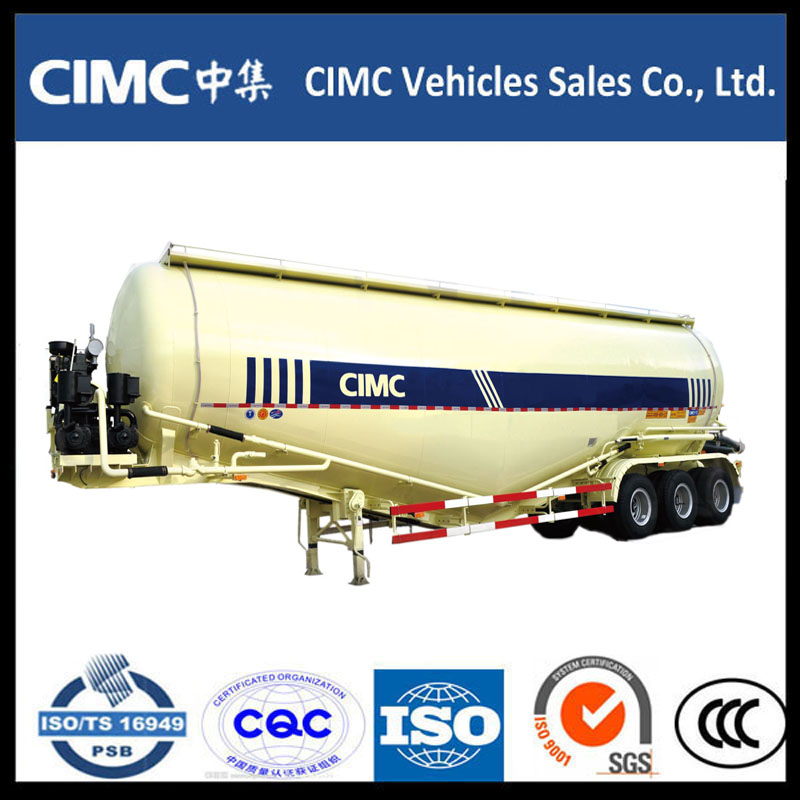 3 Axl bulk Cement Powder Tank Semi Trailer