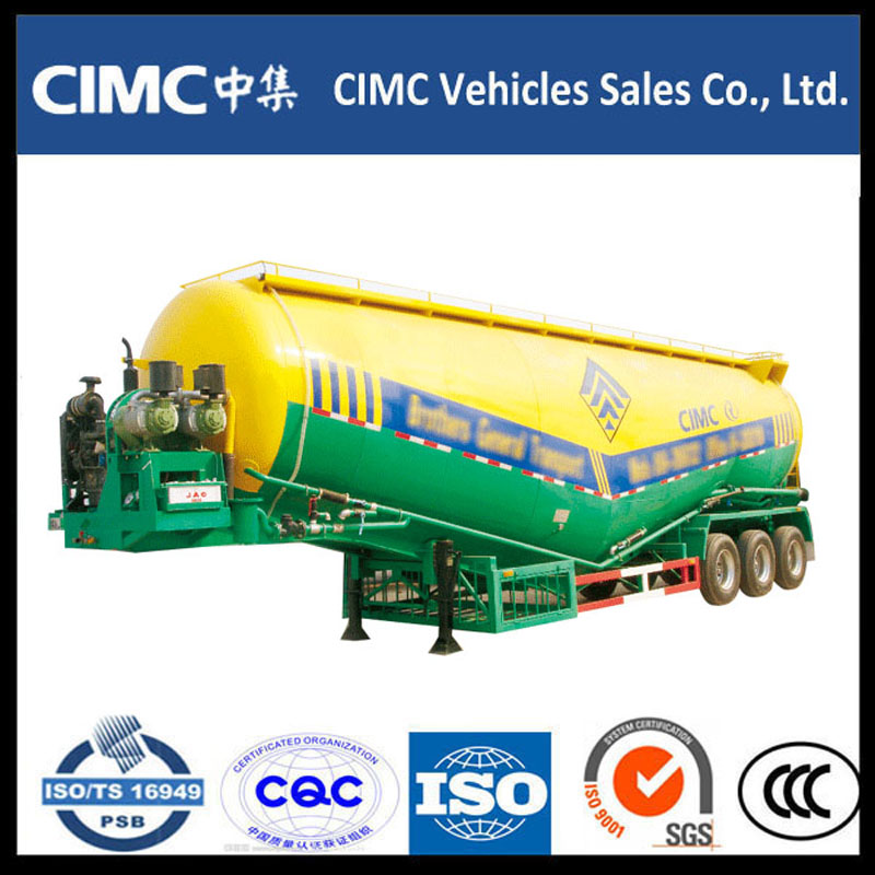 Hot Sale CIMC Ciment Pulbere Tank Semi Trailer