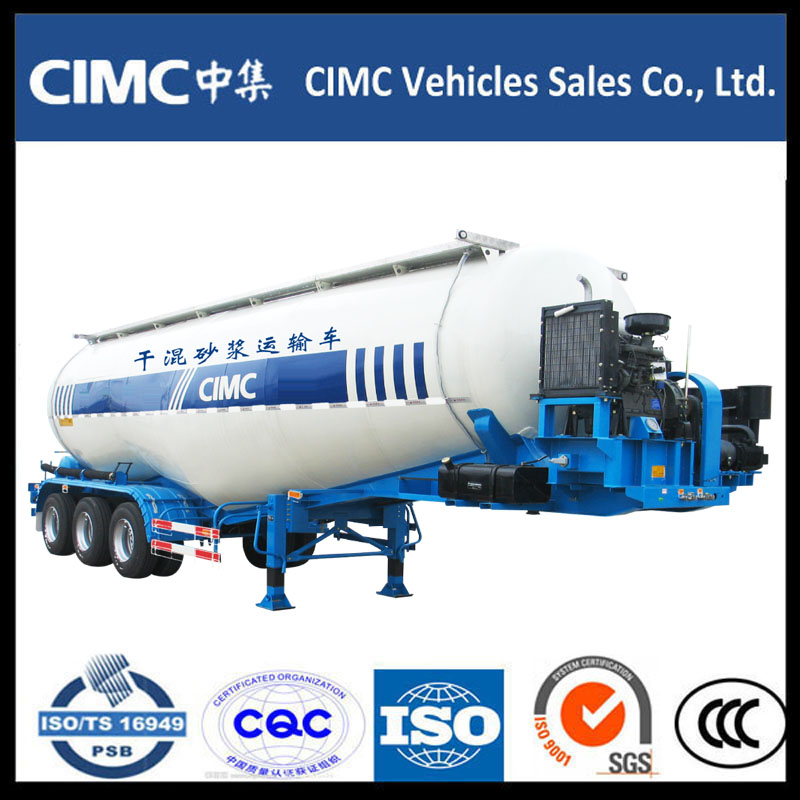 Hot Sale CIMC Ciment Pulbere Tank Semi Trailer