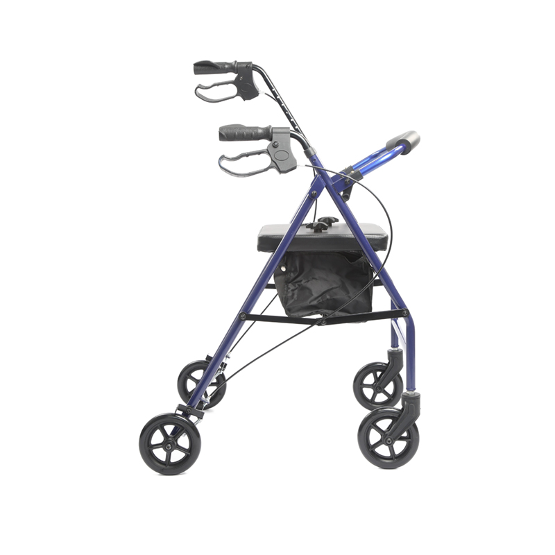 Rollator cu patru roți din oțel