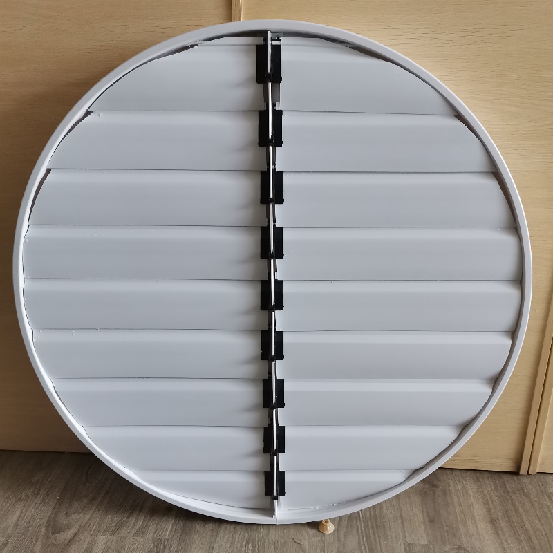 Round pvc obloane de aerisire profil PVC jaluzele pentru ventilatoare de evacuare sistem automat vatră pentru industriile de ventilație