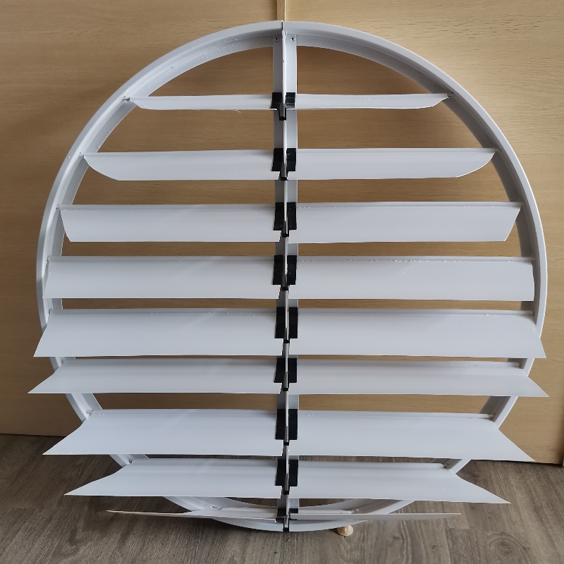 Round pvc obloane de aerisire profil PVC jaluzele pentru ventilatoare de evacuare sistem automat vatră pentru industriile de ventilație