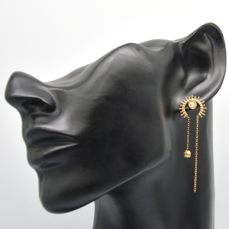 Cercei rotunzi, ciucuri, panglici cu panglică, lanțuri, pandantive, cercei drăguți, bijuterii China Ruifanbao fabrica de prelucrare a bijuteriilor