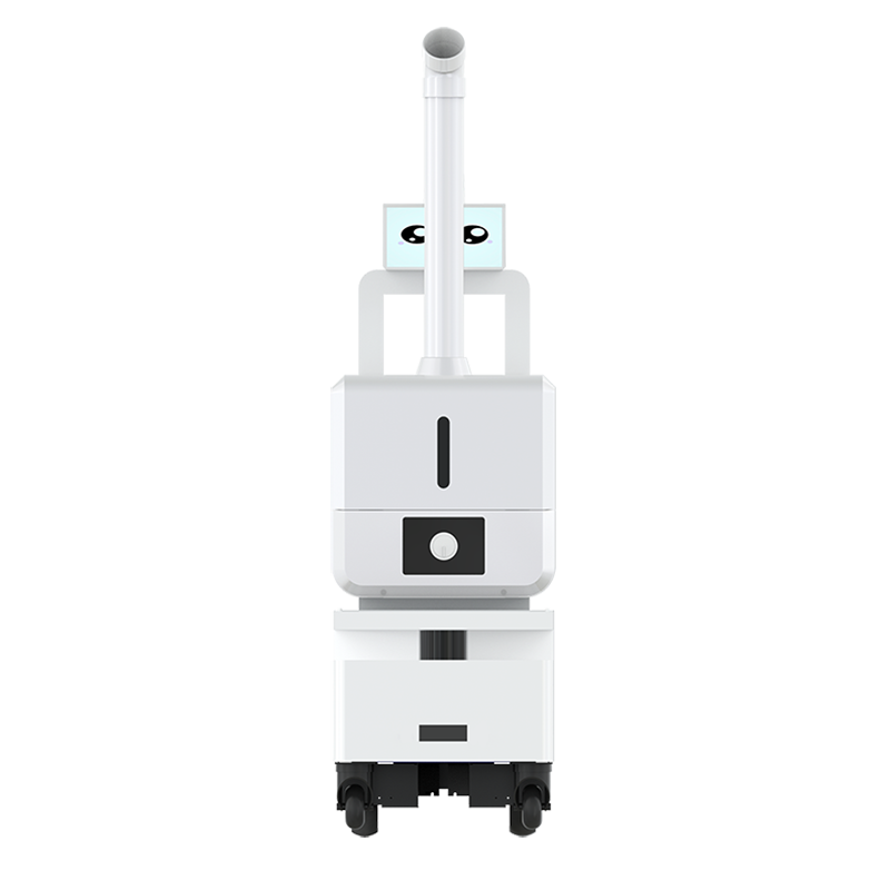 Noua tehnologie Pulverizare atomizantă Anti-epidemică Reîmprospătarea aerului Dezinfecție Robot de sterilizare cu pulverizare inteligentă artificială