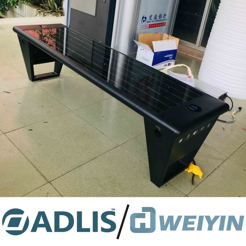 Încărcător fără fir de metal negru de înaltă calitate pentru grădină solară pentru mobil