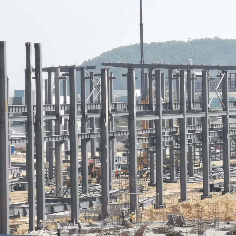 Structura siderurgică cadru Building Commercial Office, structural Steel Truss Prefab Construction with drawing