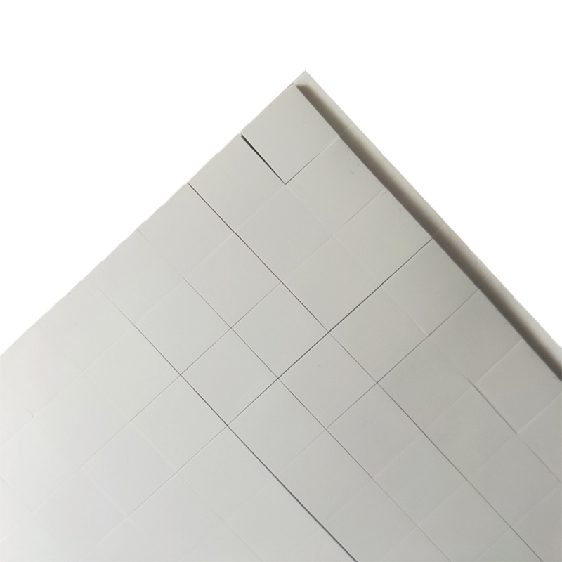 Foaie de silicon conductoare termice ecologice, chiuveta de căldură alb-gri spate, foaie de silicon absorbantă și izolată fonic, poate fi decupată