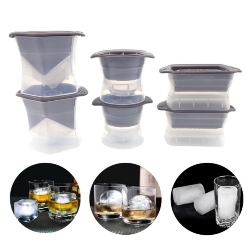 Matriță din silicon din hochei pe gheață din plastic Matriță din hochei pe gheață din plastic, congelată rapid, matriță din hochei pe gheață