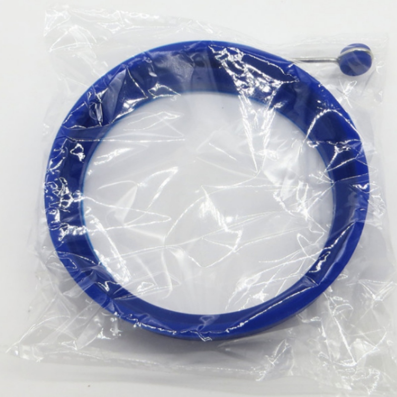 Omeletă rotundă din silicon mâner omletă din silicon mucegai DIY pungă ou inel din silicon ou