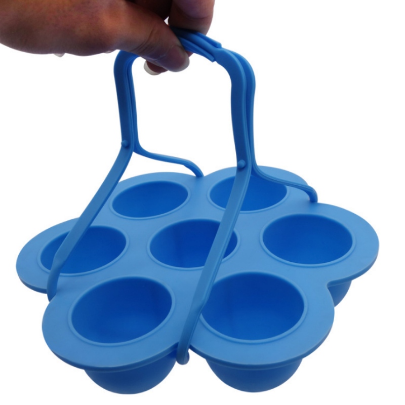 Accesoriu cu 7 găuri de silicagel, mânere pentru cutia de alimente, matriță pentru tort de silicon, grătar de gheață