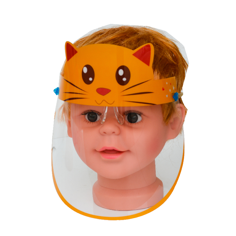 0.3mm Kids Light Custom Face Face Anti-ceață din plastic cu scut pentru față cu ochelari