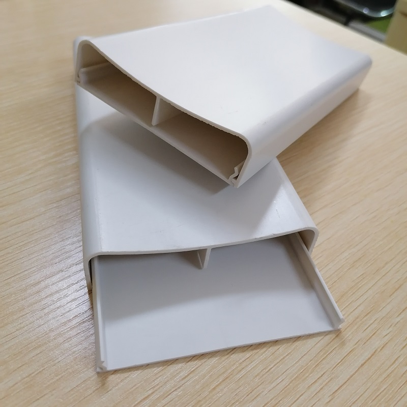 Hider de cablu din PVC Canal de gestionare a cablului cu două canale Canal de corecție pentru cabluri din PVC