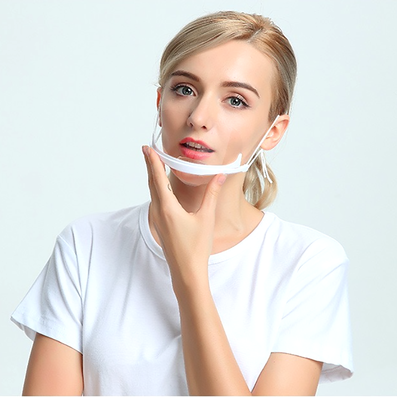 Anti Spatter Clear Smile Open Gouth Plastic Shield Nas și gură pentru frumusețe