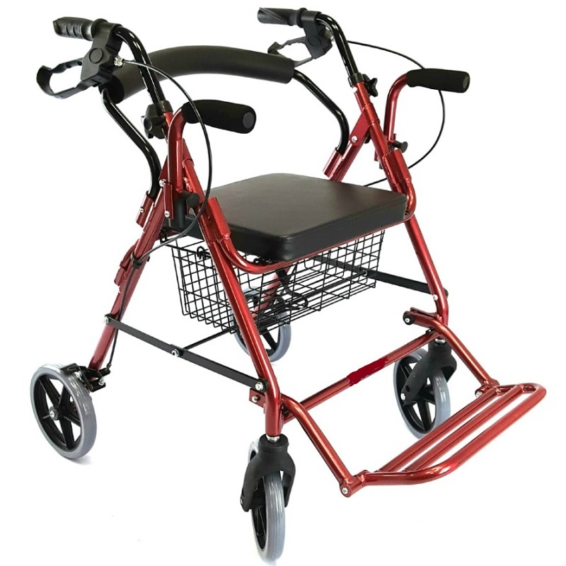 Rollator cu cotieră și suport pentru picioare