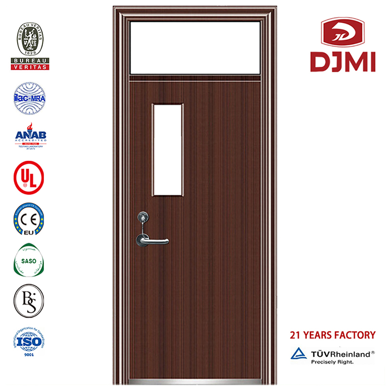 Usi exterioare din oțel cu intrare dublă la foc Fabrica chinezească 2 ore Uși simple leagăn dublu Fără fereastră clasificată pentru construirea școlii Ușă din oțel rezistentă la foc Culoare de înaltă calitate 1.2Mm Grosim...