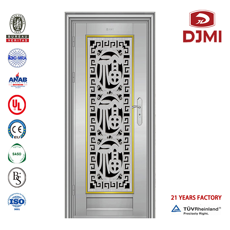 Importator 304 Ss Uși de securitate și ferestre Zincă de fier zincat Apartament Poartă principală Ușă din oțel inoxidabil Design de calitate înaltă Ss304 Fabricat în China Încuietoare Ușă dublă din oțel inoxidabil Uși ex...