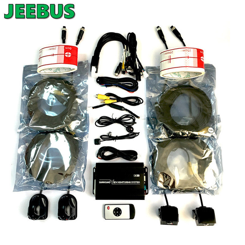 Supper HD Night Vision Waterproof Universal 3D 360 de grade în jurul sistemului de vizualizare pentru autocarul autobuzului