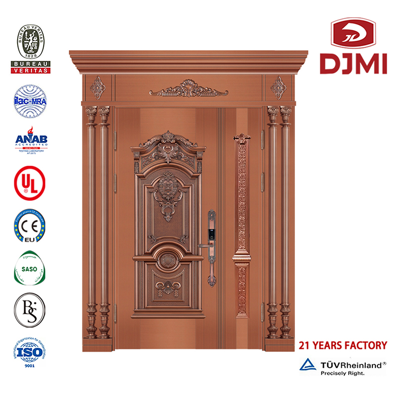 Noi Setări Fancy Design din lemn de lemn blindate Uşi de securitate Fabrica chineză Fancy Wood Design Formed Veneer Steel Door Material Blindat Usi de înaltă calitate Preț Pivot Uşi de oțel