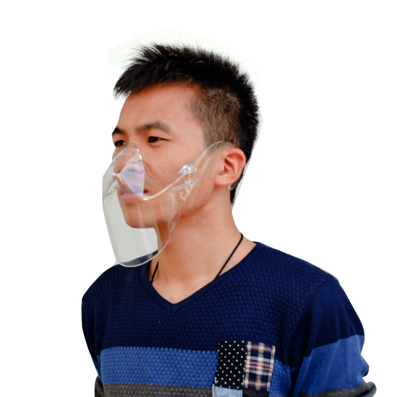 Scuturi transparente transparente pentru față Capac pentru gură din plastic Anti Splash Fashion Face Shield Faceshield
