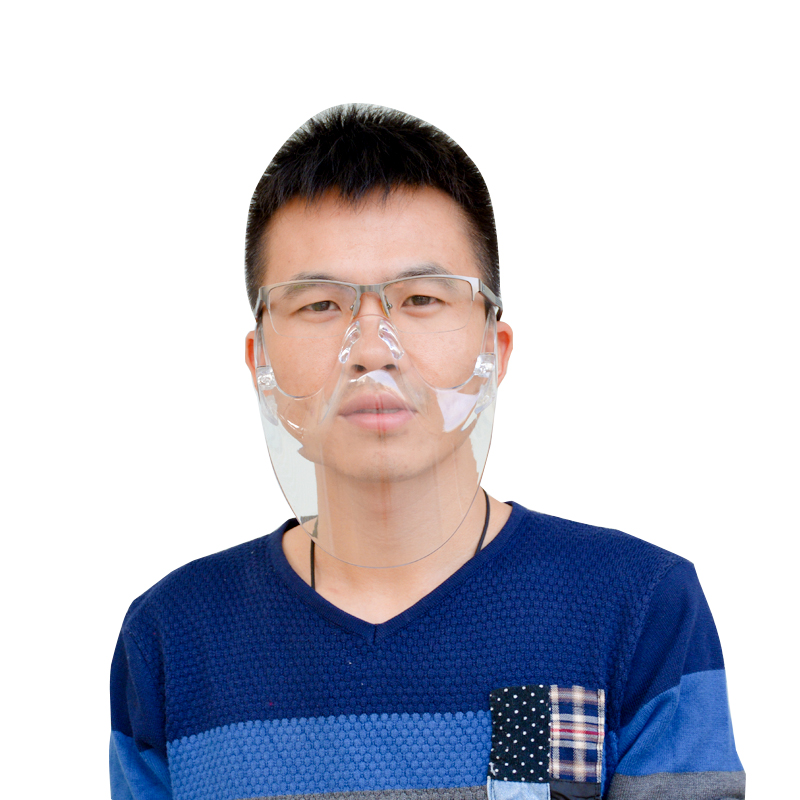 Scuturi transparente transparente pentru față Capac pentru gură din plastic Anti Splash Fashion Face Shield Faceshield