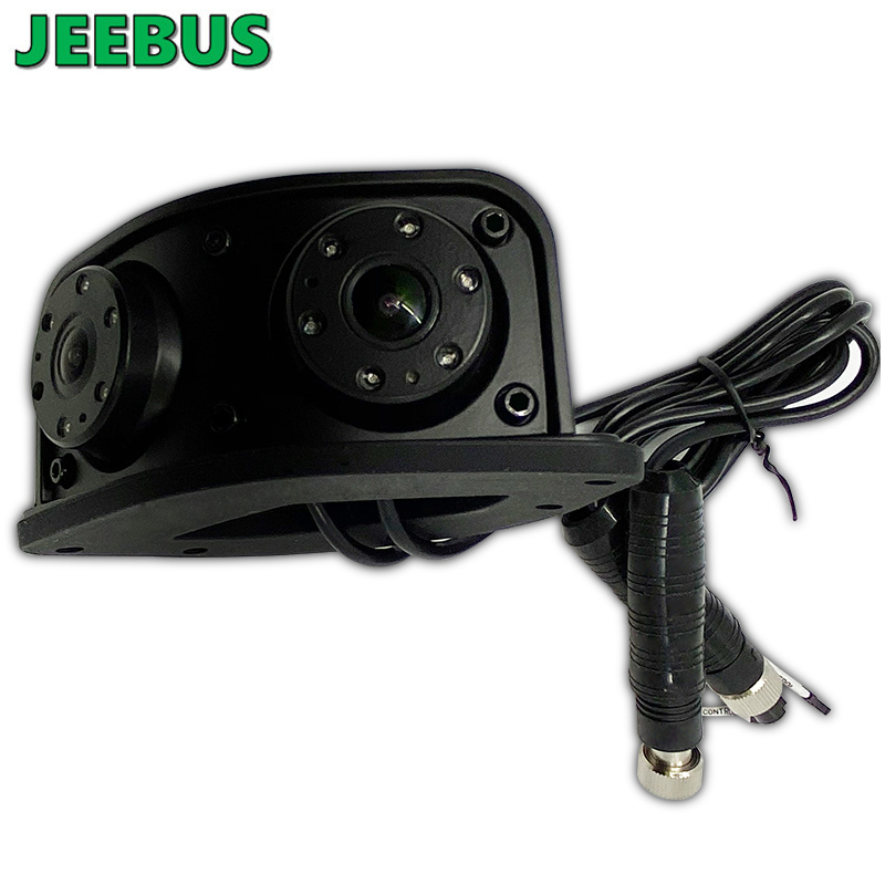 Cameră de vizionare nocturnă HD impermeabilă pentru vizionare din spate AHD Dual Video Dash Cam Mirror DVR Monitor System for Bus