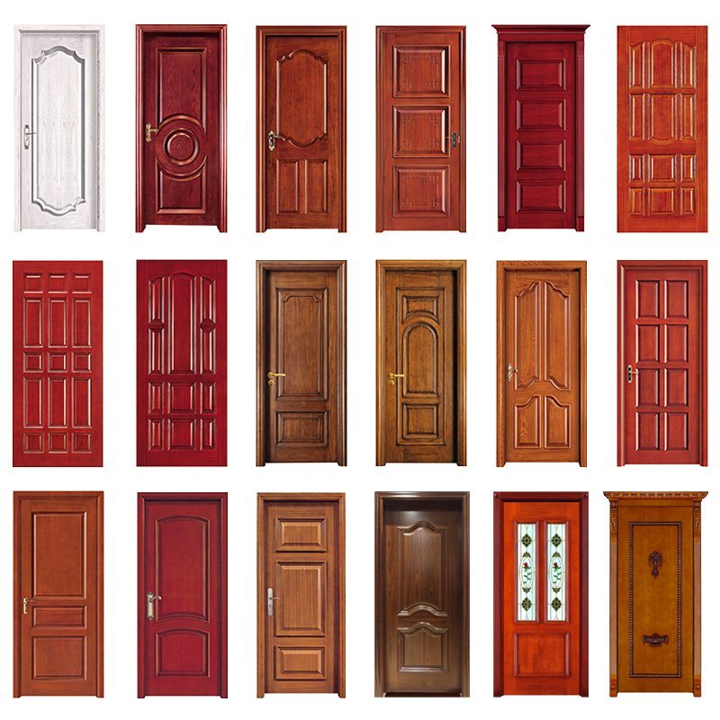 Uşi ieftine 6 Panel de lemn din exterior Fabrica chineză Pvc Wood Plastic Composite Extrusion Machine Wooden Kerala House Main Design Wpc Door Teak Frame Doors High Quality Modern Design Panel Wood Door