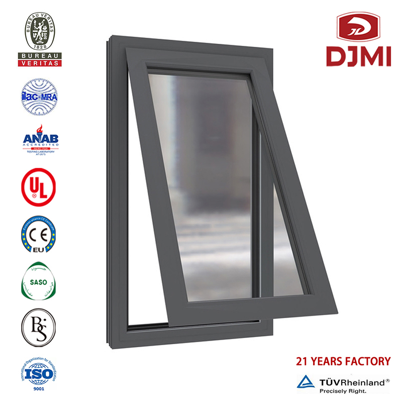 Producător Price Tilt Turn Window Mecanism Multifunctional Durable Swing Wood Color Casement Window Tilt Sash Windows Professional Aluminum Swing Windows With Clear Tempered Glass Grill Design Casement Factory Lowest Price Window