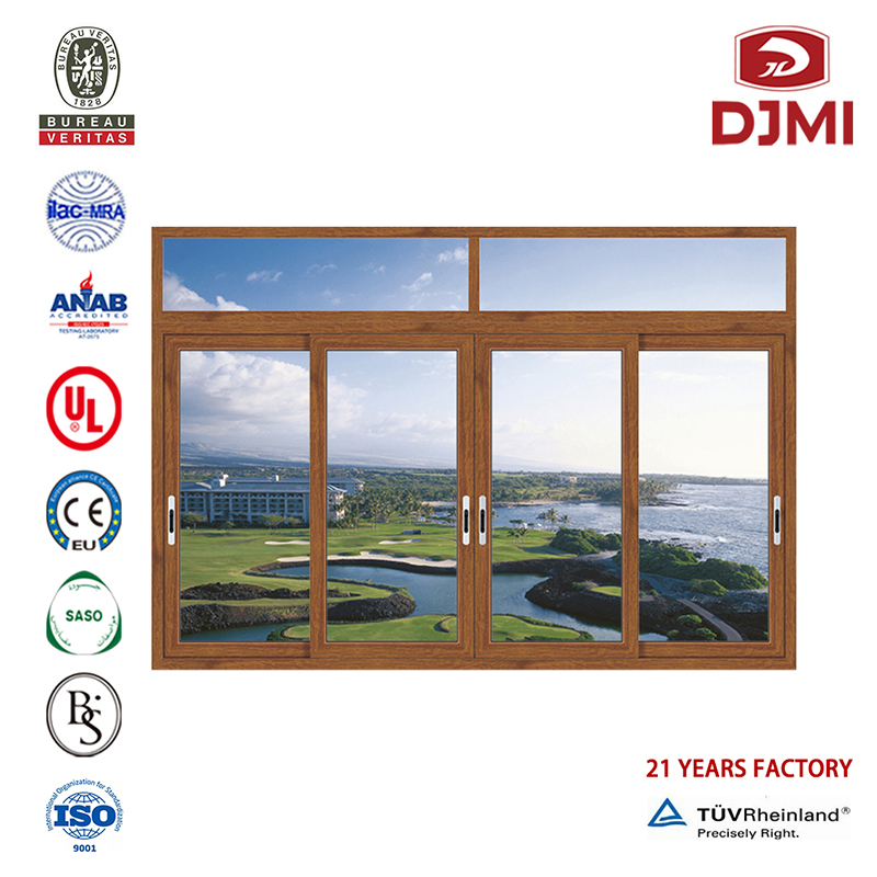Încălzirea Windows Design Heat Izolat Geamul de glisare dublă multifuncțional cu Moscheea Net Low-E Sticlă Sliding Window Aluminum Professional Producator de sticlă Sliding Window