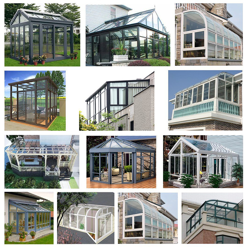 Professional personalizat Sun Tempered Glass House Balcony Sunroom New Design Sun Room House Tempered Glass Best Selmer Sunroom Brand New Sun Sunshade Aluminum Patio Room Glass Aluminium Sunrooms