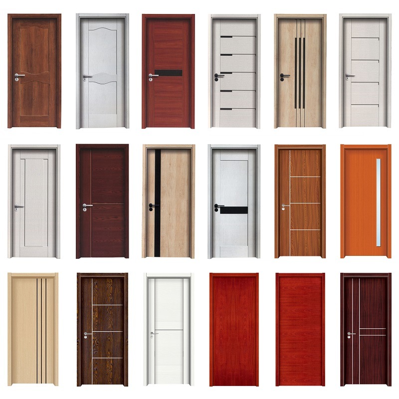 Fabrica chineză Old Antique Melamină Skin Wood Single Door Single Design High Quality Hand Carved Wood Melamină Laminate Flush Doors Wood Single Front Us Designs Cheful Mdf Wood Single Master Skin Melamină
