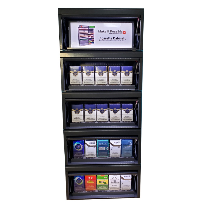 TMJ702 Închiderea cabinetului Shopper Drug Mart Retail Tigaret Rack