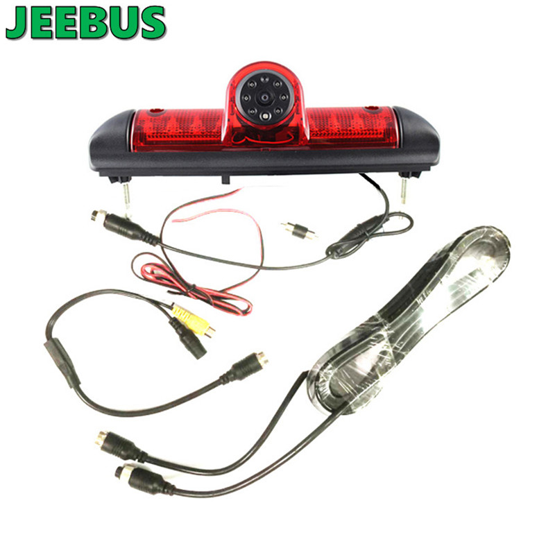 Cameră cu lumină de frână de înaltă unghi, impermeabilă, cu viziune nocturnă HD pentru Fiat Ducato 2006-2017 Peugeot Boxer de 3 generații, jumper Citroen și așa mai departe