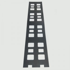 0.175mmPC strat izolant negru, cu temperatură ridicată, rezistente la ignifug, cu efect de izolare a garniturii personalizat fabricant