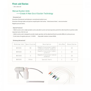 Pompă de aspirare manuală de urgență securizată