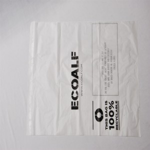 Compostable Biodegradabilă amidon din porumb, care se expediază cu saci adezivi.