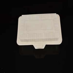 O cutie de prânz biodegradabilă de înaltă calitate, pentru amidon din porumb