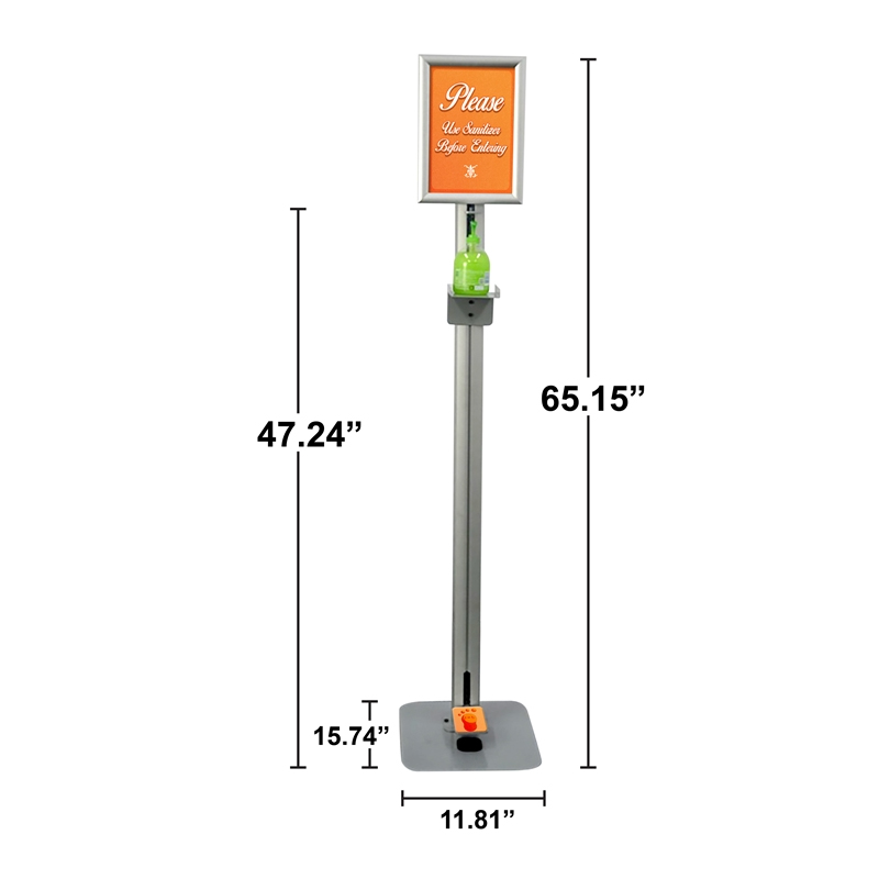 TMJ711 Magazin retail Ușor asamblare metalic Sanitizer de mână dublă afișare Rack