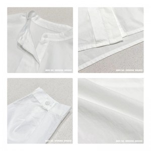 Design liber-montare Minimalist Styllish Casual Solid Color dungat Verificate supradimensionat personalizat 17718 guler rotund