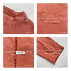 Design liber-montare Minimalist Styllish Casual Solid Color dungat Controlat personalizat supradimensionat 17833 Guler rotund Shirt