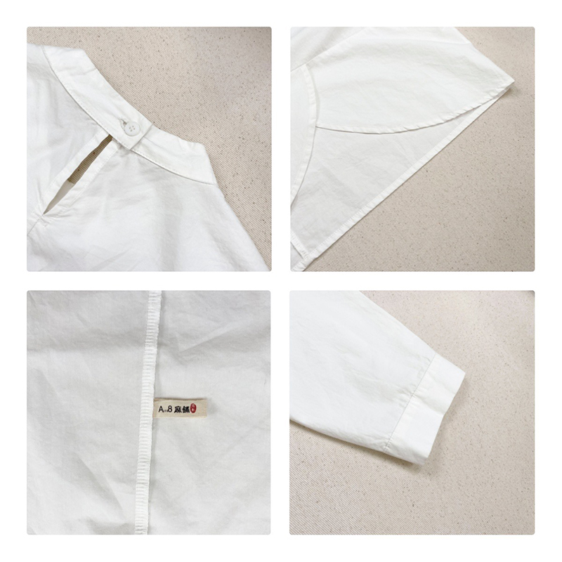 Design liber-montare Minimalist Styllish Casual Solid Color dungat Controlat personalizat supradimensionat 17731 Cămaşă Loose