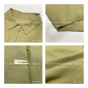 Design liber-montare Minimalist Styllish Casual Solid Color dungat Controlat personalizat supradimensionat 17711 Cămaşă Loose