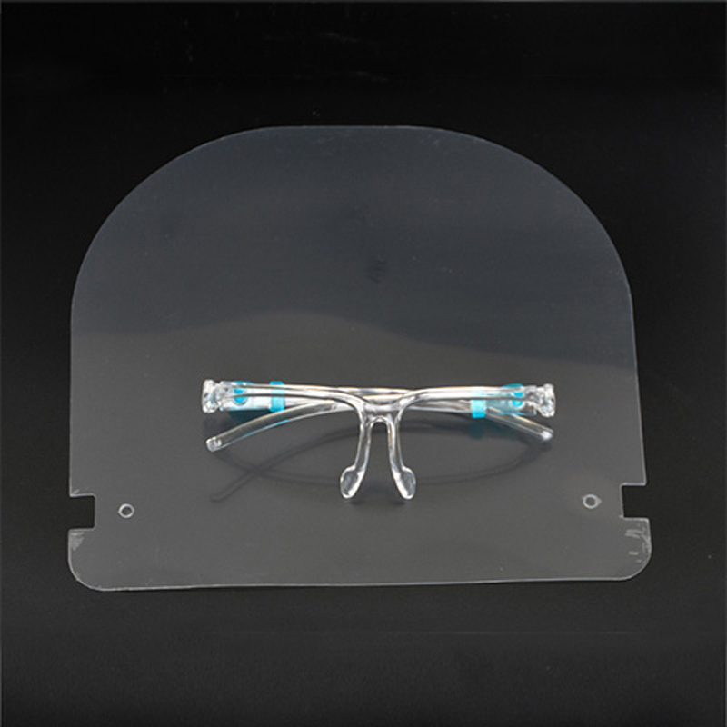 Crăciunul de iarnă Transparent Anti Fog Face Shield Transparent Full Fake Shields cu rame transparente de sticlă
