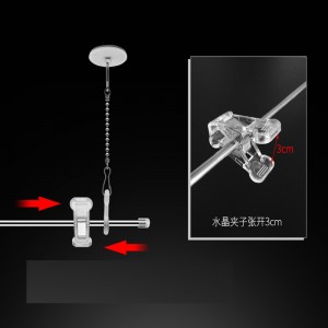 TMJ PP-537 Pop Poster Banner Sign Hanger Hook Strip Extruded Clip Banner Snap Rail Advertising Flag display